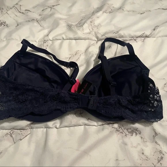 La‎ Senza the show off navy lace push up bra size 32C - Picture 2 of 5
